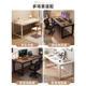 三栖虎电脑桌台式简易卧室书桌学生家用学习桌子办公桌长方形工作台 14070黑橡木色斜撑加固
