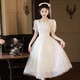 Vestido de noche de color champán de Libaixin para mujeres 2025 Nuevo nicho de lujo de lujo de alta gama de alta gama Falda de graduación de graduación de champán M sugiere 90-100 Jin [Jin es igual a 0,5 kg]