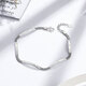 Liuguifu Jewelry PT950 platinum bracelet geometric smile chain platinum bracelet for women PT0400011 5.3g