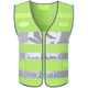 Reflective vest for annual inspection, traffic night fluorescent vest, security management, patrol riding clothing, vest, printable A-110 style - one size fits all