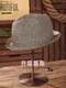 Philippine top hat gentleman hat men's summer high-end straw woven breathable casual short-brimmed jazz hat British small brim hat Khaki L (5961cm suitable for big head circumference)