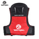WEFOX Taiwan Weihu Nian's new fishing and sea fishing life jacket, outdoor fishing vest, multi-functional rock fishing vest, black and red XL size