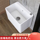 Wall-mounted wall-mounted mop pool household balcony ceramic bathroom wall-mounted large mop pool sink small 125+ anti-blocking drain wall-mounted