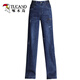 Woodpecker wide-leg jeans for women in spring and autumn 2025 new high-waist draped straight-leg trousers for women loose and slimming wide-leg trousers 3886 denim blue trousers 261 feet 9 suggest 80-90Jin [Jin equals 0.5 kg]