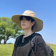 Memaru summer outdoor sun hat men's sun hat sun hat large brim mountaineering hat fishing fisherman hat men's khaki