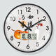 Peng Innovation Reloj China Reloj Sala de estar Todo es buena fortuna en casa Silencioso con calendario Simple Modern Electronic Rechnear Wall A673 Gold [Movimiento silencioso] Rala de estar de 16 pulgadas (diámetro 40 cm) Más atmosférico