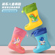 Children's anti-slip rain boots cute cartoon boys and girls kindergarten baby waterproof shoes overshoes medium-large children's soft bottom rain boots Pink rabbit [waterproof elastic mouth] 35 [inner length 22CM]