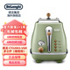 Delonghi Delonghi Toaster Oven Toast Slice Oven Household Bread Slicer 2-Slice Breakfast Warming Machine CTO2003.VGR Olive Green CTO2003.VGR Olive Green