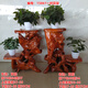 Pangdonglai Qualité [Vente directe officielle] Racine solide Racine étagère sculptée Ornement de racine d'arbre naturel Bonsaï multicouche 15861 Une paire de stands de fleurs