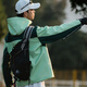 
PPGE contrasting hard shell pressed rubber outdoor jacket 25 spring new windproof waterproof couple climbing suit green xl