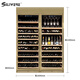 SILIWERE red wine cabinet, constant temperature wine cabinet, home red wine cabinet, living room wine cabinet, custom red wine cabinet, width 800 depth 450 height 2200 champagne gold 2 units 500L exclusive version
