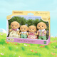 [Quality new product] Sylvanian families Japanese version of Poodle family Playing house girls toy doll set Gifts for children