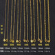 OIDSG18K gold necklace women's O-shaped chain clavicle chain plain chain AU750 gold rose gold color gold K gold-Huang Laofengxiang's same style 1.4mm Lao Fengxiang's same style