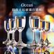 Ouxin imported wine glasses, white wine glasses, wine divider set, 6 pots, 6 cups, high-end white wine glasses, small wine cups, high-foot glasses 30ML/6 pieces