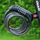 Bicycle lock mountain bike electric bicycle password lock battery motorcycle portable anti-theft door lock bold bike lock 5-digit password lock-120cm-no lock frame