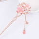 Yanxiang Children's Ancient Style Hairpin Classical Hairpin Palace Retro Hairpin Diamond Tassel Step Shaking Hairpin Hair Accessories Hanfu Pink Twin Flowers