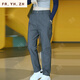 Fr.yh.zh Qizhe Business Herren neue Gelegenheitshosen vielseitiger modischer atmungsakter gerader Kraft Long Hosen 838 838 Light Green 31 (vorgeschlagen 125-135jin [Jin ist 0,5 kg]