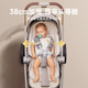 
InnoTruth Muse stroller 0-3 years old for foldable seats and lying with shock absorption light and high landscape 0-6 newborn trolley Cocoa brown-suspended ridge protection + large wheels strong shock absorption