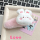 Plush Bear Rabbit Hair Clip for Women Autumn and Winter Side Bangs Clip Cute Children's BB Clip Girls Hair Clip Hair Clip Hairdress White Rabbit Clip + Pink Rabbit Clip