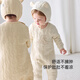 Babylove baby jumpsuit autumn and winter quilted warm clothes for boys and girls baby clothes modal romper embroidered casual wear
