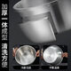 Sudel three-piece set 316L stainless steel basin set vegetable basin household oil basin kitchen egg and noodle soup basin 18-20-22cm three-piece set sent three