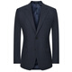 Angel Bird Micro Suede Suit (Top) Men's Formal Single Slit Wool Suit KEBB246041U Blue 50A