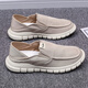 Qiao Junsheng Old Pékin Chaussures en tissu masculin Summer Tendy Tendy Volyle Chaussures Chaussures décontractées paresseuses pour hommes Chaussures tendance respirantes YS9901 Green 41