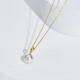 Tahitian akoya pearl pendant 18K gold melon seed buckle seawater pearl necklace 8-8.5mm strong light gift to your lover