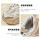 ZHR dad shoes for women retro thick sole heightened casual shoes for women light trendy comfortable women's shoes G677 gray 36