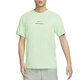 Nike (NIKE) short-sleeved men's clothing 2025 summer new simple breathable fast-drying fitness training sportswear round neck casual t-shirt HF6169-376 light green UPF40+ S