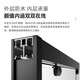心海伽蓝（SHKL） 淋浴房玻璃隔断浴室家用简易一字形双移门干湿分离卫生间浴屏 1F 黑色透明679/一平方 详询客服