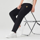 CABBEEN stretch slim fit CABBEEN gold thread embroidered summer loose legged sports pants and casual pants for men, coal black 01 L 175/50