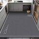 Xuxian floor mats, kitchen floor mats, stain-resistant mats, household non-slip carpets, water-absorbent and oil-proof, large-area custom-made foot mats, gray style, 120*200cm, versatile