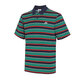Nike (NIKE) short-sleeved POLO shirt men's 2025 summer new striped sportswear casual lapel T-shirt business half-sleeved top FN3897-410 blue and green stripes XL