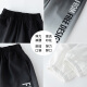MCTICCO Jungen Ice Seide Schnelltrocknende Hosen für Sommer Kinder 2025 Neue Sommermückenhose große Kindersporthosen Sommer Thin 9767 Schwarz + 5725 Gradient [Set] 150 cm