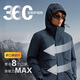 Made in Tokyo, winter short hooded ski down jacket, outdoor parka, thickened warm jacket for men, black XL