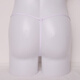 Open hole T-pants Men's underwear Slim elastic mid-waist sexy thong White
