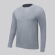 LululemonShift Stitch Men's Classic Cut Long Sleeve Henley Shirt Raw Linen XS
