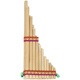 Oin Panflute Perú Indio 23 toneladas de 13 toneladas de 13 toneladas Roda Doble Estudiante Adulto Inca National Instrument Instrument Fila de 13 toneladas G-Tune