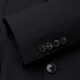 Angel Bird Business Formal Men's Suit (Top) Groom Wedding Suit KEBB241001U Black 48A