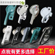Yunhemei 90 aluminum alloy door and window locks, old-fashioned sliding window crescent lock buckle, door and window crescent hook window lock 828 crescent lock, green, right crescent [hole distance: 4