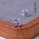 Chishe Tanzanite Earrings Women's s925 Silver National Trendy Earrings Niche Design Autumn and Winter Earrings New Chinese Style Earrings Style 1 S925 Silver Tanzanite Earrings