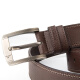 Septwolves belt men's casual genuine cowhide jeans belt cowhide pin buckle men's belt brown width 3.9CM