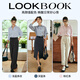 Olrain French striped shirt women's autumn loose commuting long-sleeved top light blue stripes M