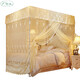 New reclusive palace mosquito net old style no bracket home encrypted thickened 1.35 traditional 1.5 meters 1.8m bed 1.2 flawless white palace style no bracket single door 1.8m6 feet bed