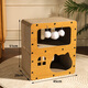 Fandu Pet House Cat Scratching Board Summer Cat Nest Integrated Extra Large Three-Story Upgraded Cat House Cat Villa