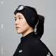 GRC unrestrained cycling earmuffs in autumn and winter fleece warm double layer protection bicycle riding ear protection men and women Black L/XL