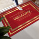 Ligera de lujo Puerta simple Mat de la columna del piso Mat de la puerta del hogar Entrada de la puerta de entrada de la tierra resistente y absorbente alfombra de la puerta moderna XZ-841 Dark Green 80120cm rectangular