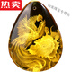 SNQP selects the quality of the new original ore amber intaglio carved water drop pendant, beeswax exquisite conformable pendant necklace for men and women, No. 15 inverted pendant, free certificate