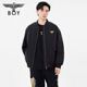 BOY LONDON Spring Unisex Jacket Black Gold Wings Embroidered Trendy Brand Warm Cotton Jacket N29009 Black XS